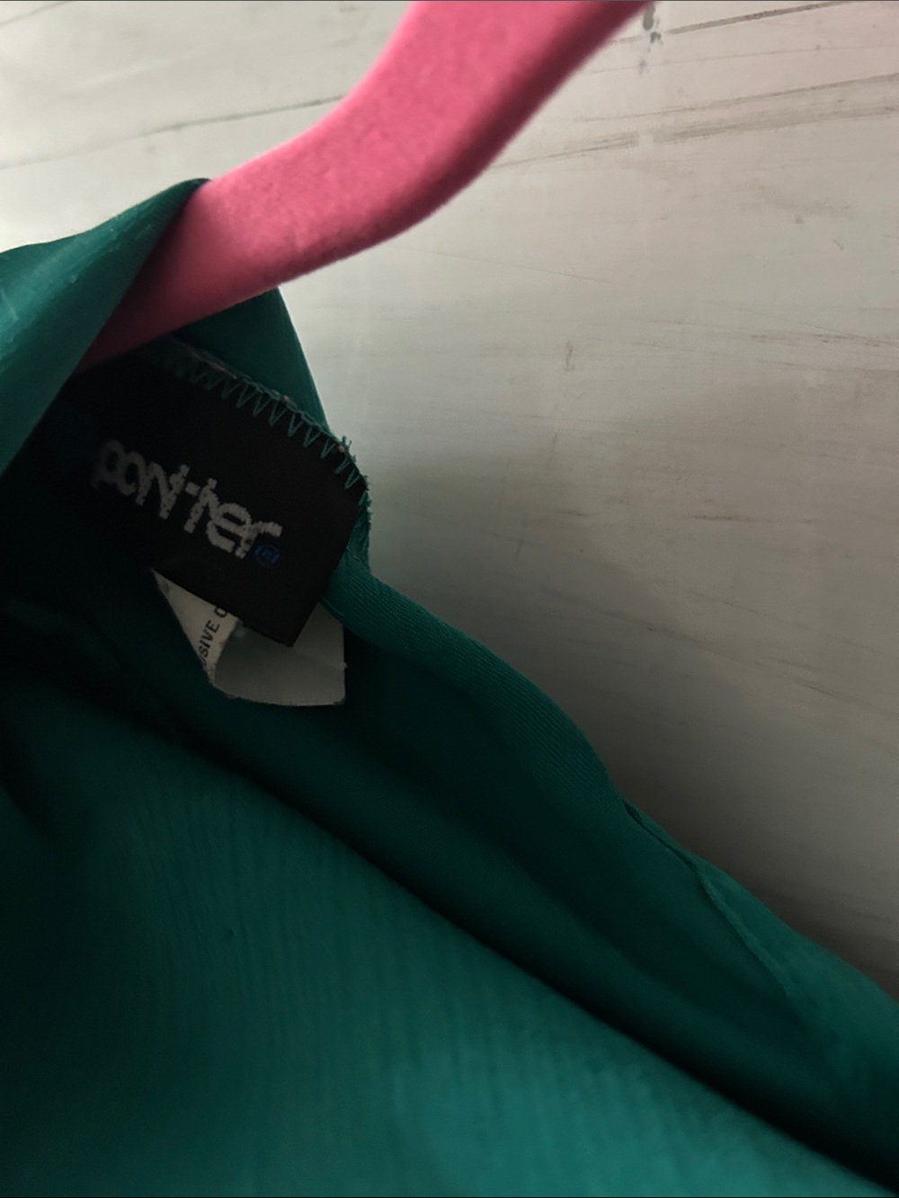 💐 Panther Emerald Green Cowl Neck Blouse Large Elegant Career Top - Picture 4 of 5